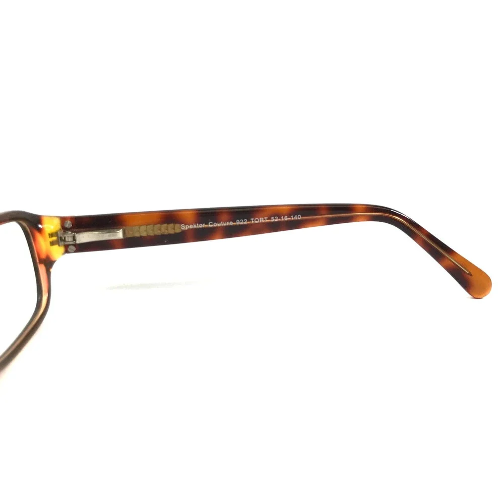 Spektor Couture Eyeglasses Frames 922 TORT Tortoise Rectangle Full Rim 52-16-140